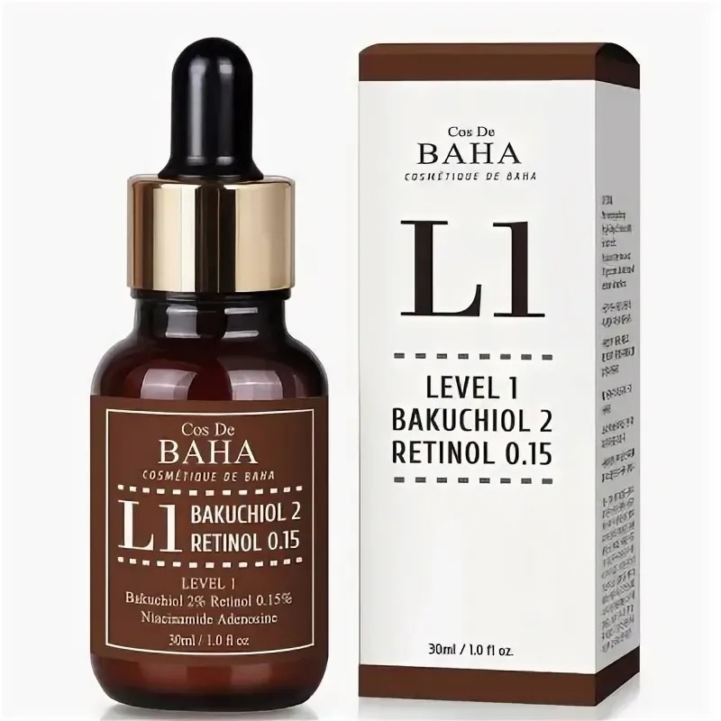 Сыворотка для лица Cos De Baha Bakuchiol 2% Retinol 0.15% (L1)