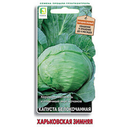 Капуста белокочанная Харьковская зимняя (срок реализации до конца 2026г) Интернет-магазин семян и посадочного материала onlinesemena.ru