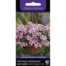 Петуния ампельная Изи Вейв Бургунди Стар (Семена Профи)(срок реализации до конца 2026 г) Интернет-магазин семян и посадочного материала onlinesemena.ru