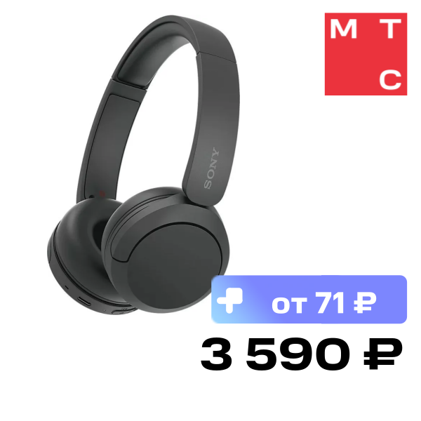 Беспроводные наушники Sony WH-CH520 Черные
