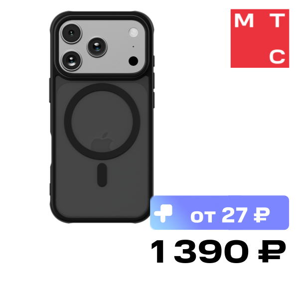 Чехол-накладка Rocket Frost с MagSafe для iPhone 17 Pro Черный