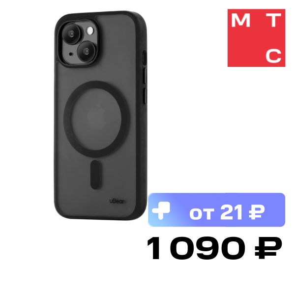 Чехол-накладка uBear Cloud Mag Case для iPhone 15 Черный