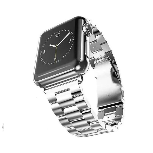 Ремешок из нержавеющей стали для Apple Watch Ultra Band 49 мм 40 мм 44 мм 42/38 мм 41 мм 45 мм Браслет IWatch Series 8 7 SE 6 5 4 WatchBand 38mm 40mm 41mm серебряный vvzz