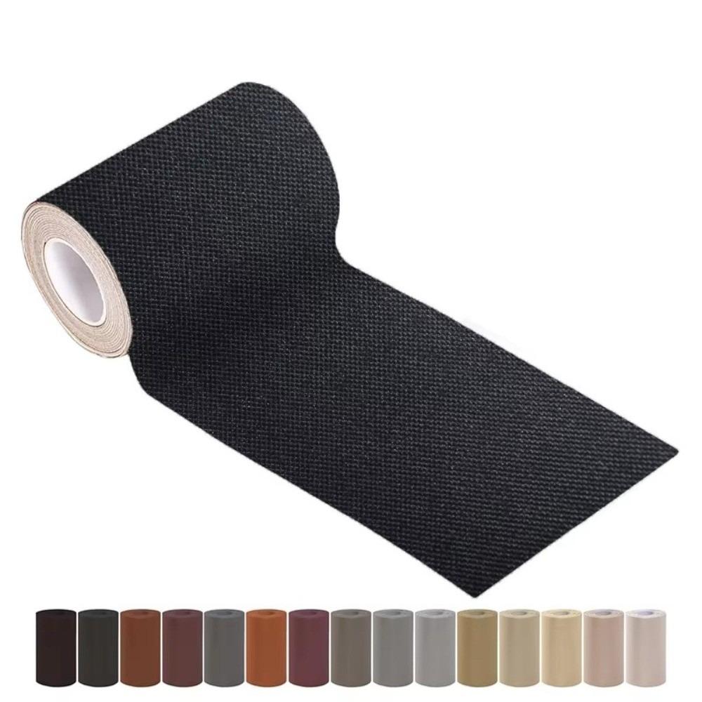 7.6*200CM Linen Repair Tape Linen Repair Patches  For Furniture, Sofa, Car Seat, Box, Crafts чёрный Caianpingx