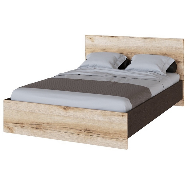 Кровать ТЭКС 140x200 с настилом из ДСП Плейона, венге 00-00142935