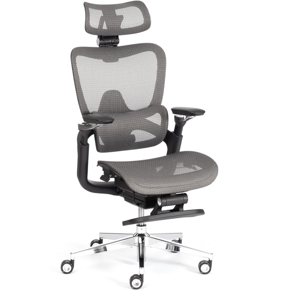 Стул с основанием-звездой Sakura Tetchair (сетка/серый) 24858