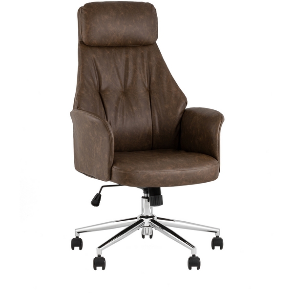 Кресло офисное TopChairs Neoma коричневый экокожа УТ000041776 Stool Group