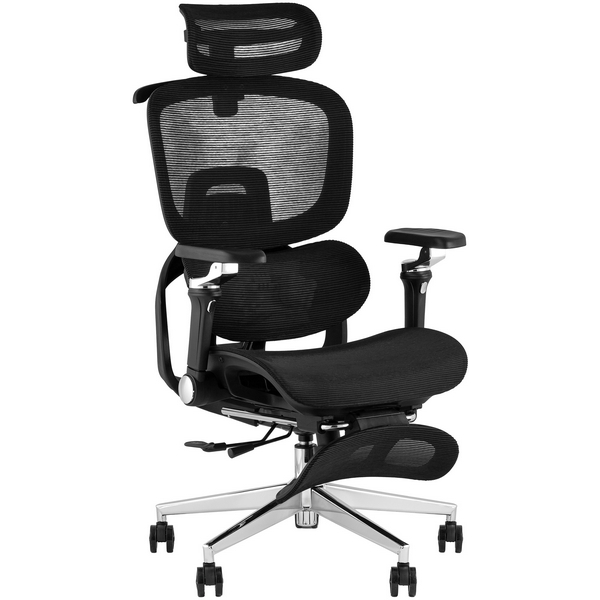 Кресло офисное TopChairs Prodigy с оттоманкой черный УТ000041699