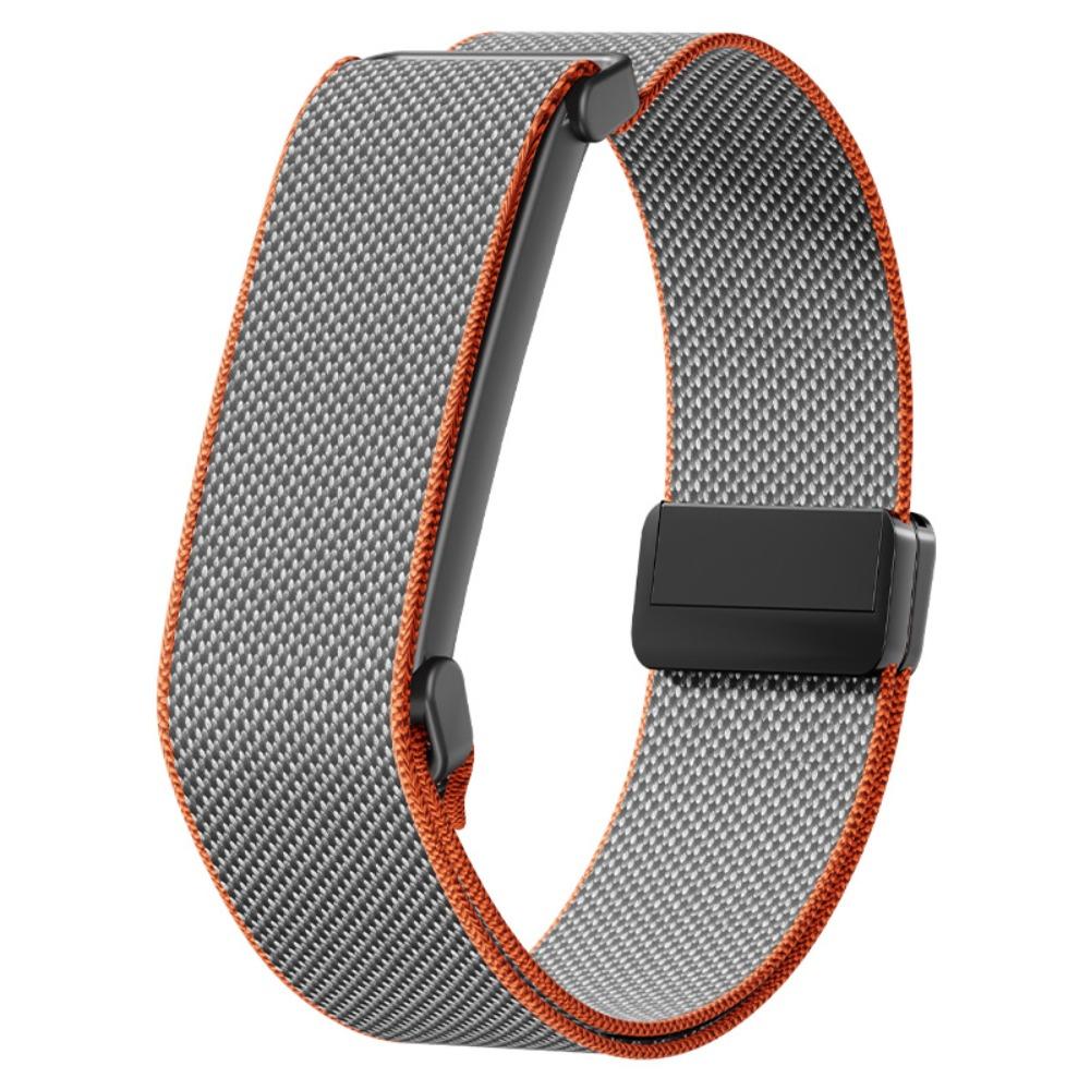 Magnetic Sport Band Replacement Wristband Nylon Loop Strap for Google Fitbit Air Fitness Tracker gray Cheningqing