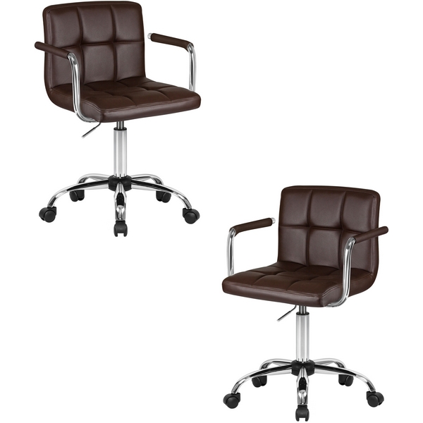 Набор 2 шт Офисное кресло для персонала DOBRIN TERRY (коричневый) Dobrin SET-2 9400-LM TERRY