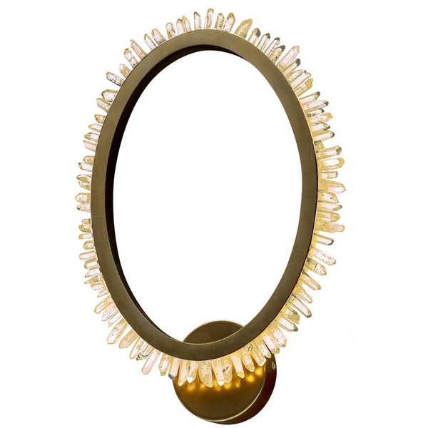 Бра светодиодное хрустальное Delight Collection Quartz Halo MB20020154-1A satin gold кольцо DeLight Collection