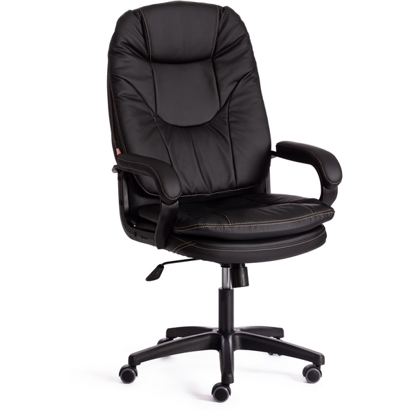 Кресло игровое с регулировкой высоты кож/зам, черный, 36-6 Tetchair COMFORT LT 19382