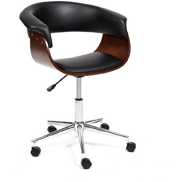 Кресло компьютерное с тканевой обивкой с наполнителем из пенополиуретана VIMTA Tetchair (Орех,черный). 13663
