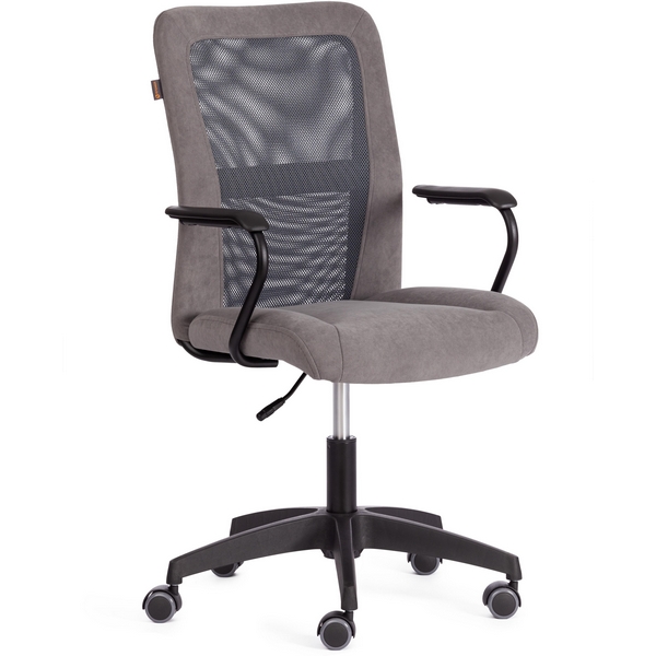 Компьютерное кресло игровое Tetchair STAFF (Флок,Ткань/Серый) 21298