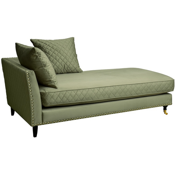 Диван-Кушетка Sorrento правая велюр оливковый Colt1002-OLIV 180*98*88см Garda Decor SORRENTO-COUCH-Colt1002