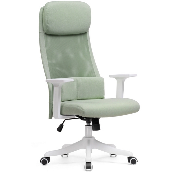 Компьютерное кресло Woodville Salta light green / white 15396