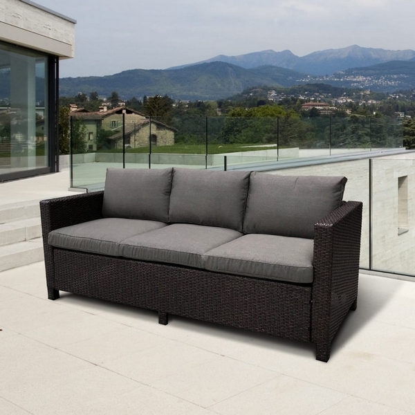Плетеный диван Afina S65A-W53 Brown