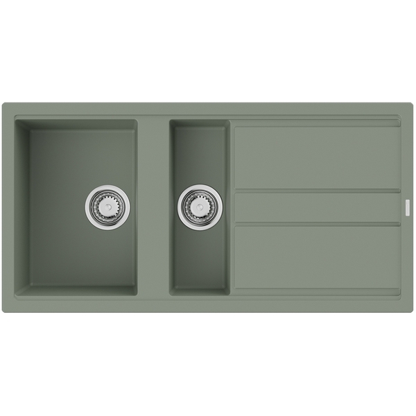 Мойка Omoikiri Kitagawa 100-2-WG Artceramic/wind green 4993252