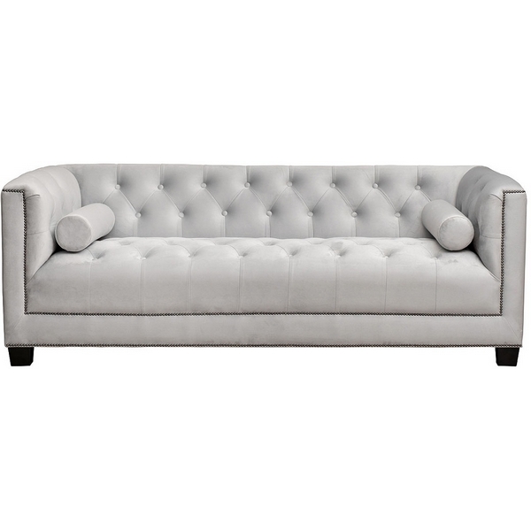Диван Garda Decor SANREMO-2K-Colt030 (Черный/Серый)