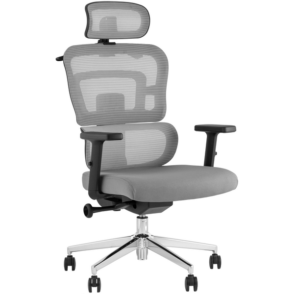 Компьютерное кресло - стул компьютерный на колесиках TopChairs Techno серый УТ000037111