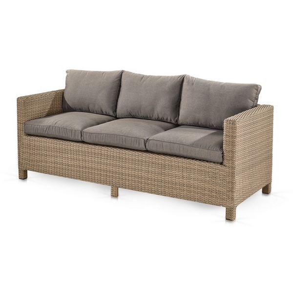 Плетеный диван Afina S65B-W65 Light Brown