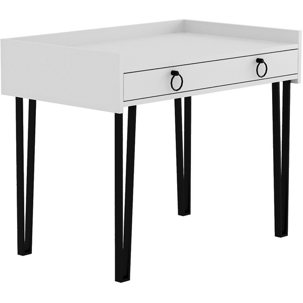 Стол с деревянной столешницей письменный LEVE SPONGE STUDY TABLE (прямоугольная столешница, 4 ножки) LEV00178