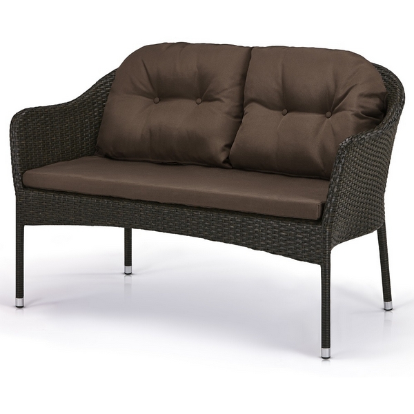 Плетеный диван Afina S54A-W53 Brown