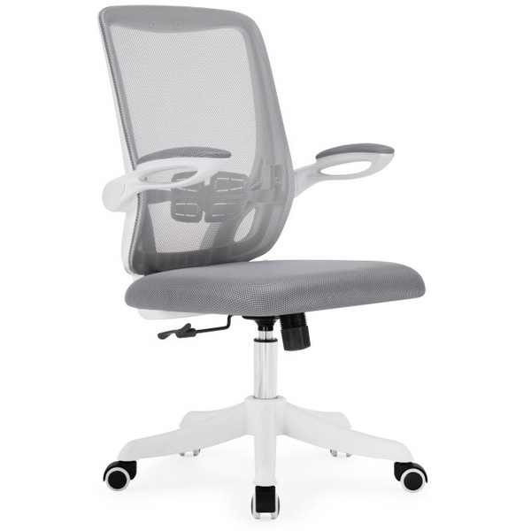 Стул для офиса компьютерный с крестовиной из пластика Woodville Salem gray / white 15610