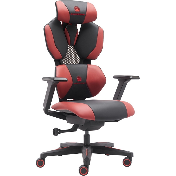 Кресло игровое Everprof Tiger (экокожа/красный) EP Tiger PU Red/Black