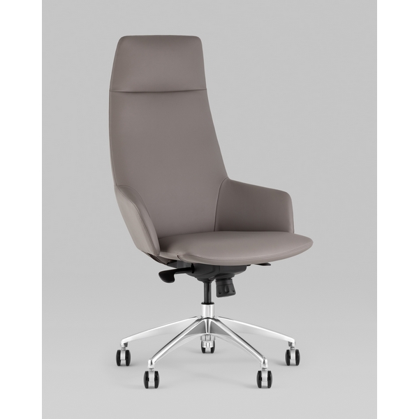 Кресло руководителя TopChairs Bow серый УТ000038540