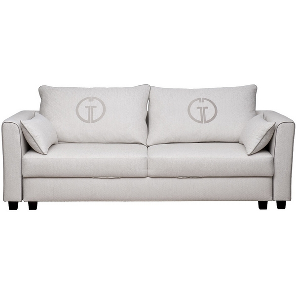 Диван Marco трехмест. раскл., св.серый Koza2601-ECRU+Nev21 225*102*92см Garda Decor арт.MARCO-Koza2601-ECRU+Nev21