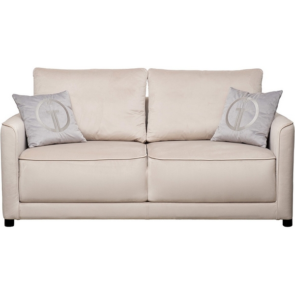 Диван Portofino 180 двухм раскл с кантом св-серый Colt030+Colt025 Garda Decor арт.PORTOFINO-180-Colt030+Colt025