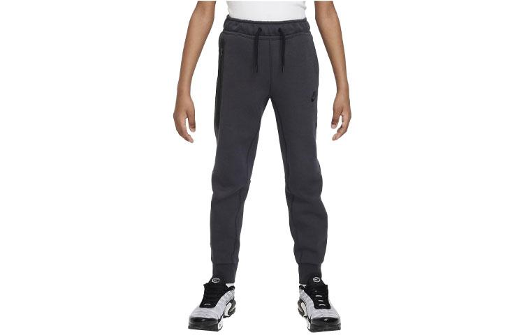 Спортивные штаны Nike для детей Tech Fleece, вязаные, антрацит, детские FD3287-060 L black