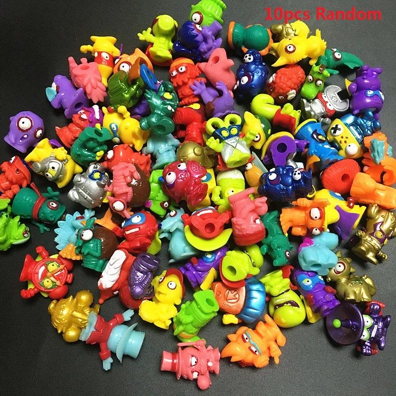 10-200 шт. Superzings Zomlings Аниме Куклы Играющие Животные Мусорная Кукла 3 см Резиновая Модель Фигурки Действия Игрушка Детям Мальчикам Подарок red Discover Intime
