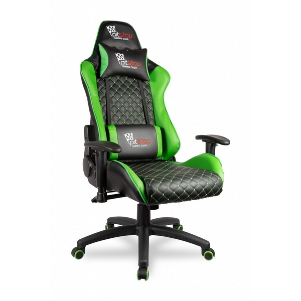 Профессиональное кресло игровое с регулировкой наклона спинки College BX-3813/Green
