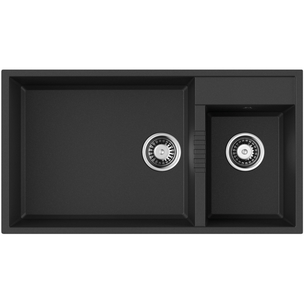 Мойка Omoikiri Tedori 85-2-U-BL Tetogranit/черный 4993940