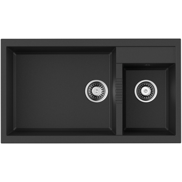 Мойка Omoikiri Tedori 86-2-LB-BL Tetogranit/черный 4993932
