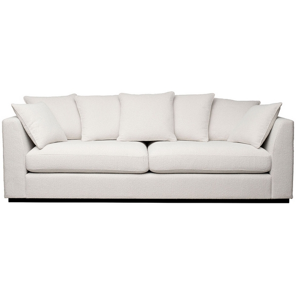 Диван Roberto трехместный, букле кремовый Flona SVBEG 250*100*90см Garda Decor ROBERTO-250-FLONA SVBEG