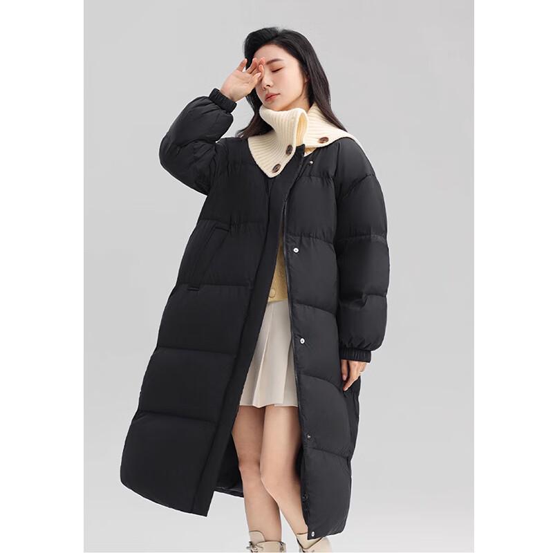 Женский пуховик YAYA с длинным лацканом YE4B618501A white