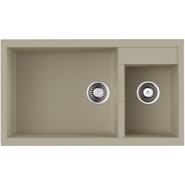 Мойка Omoikiri Tedori 86-2-LB-BE Tetogranit/ваниль 4993933