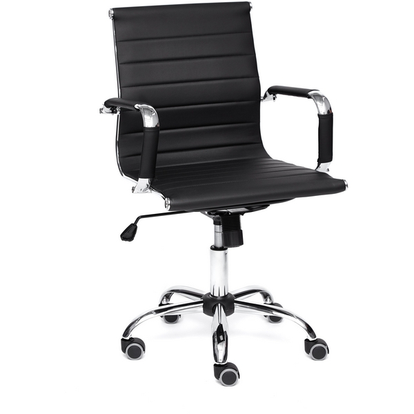 Кресло URBAN-LOW черный (кож/зам) Tetchair 113566 14460
