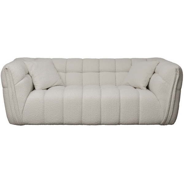 Диван двухместный GD/Prato букле экрю Orso ECRU 204*106**75см Garda Decor GD/Prato-D2-Orso Ecru