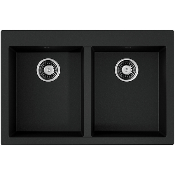 Мойка Omoikiri Bosen 80-2-BL Tetogranit/черный 4993836