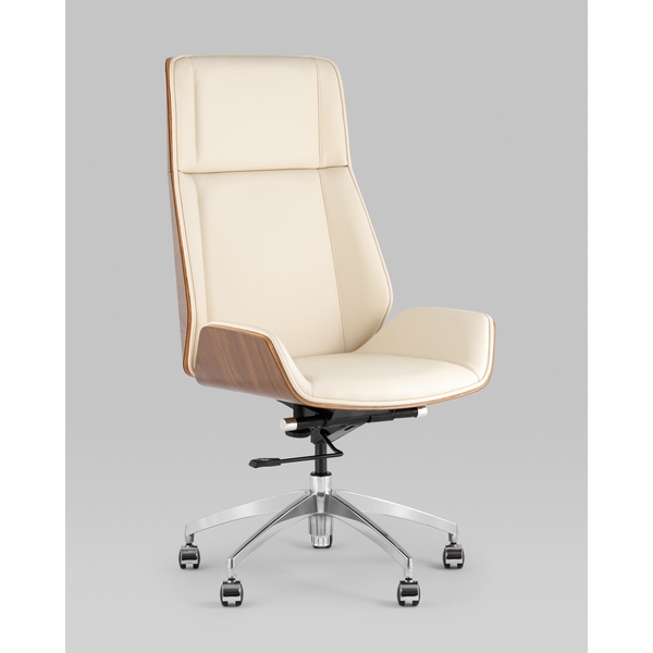 Кресло руководителя TopChairs Crown SN бежевый УТ000038529