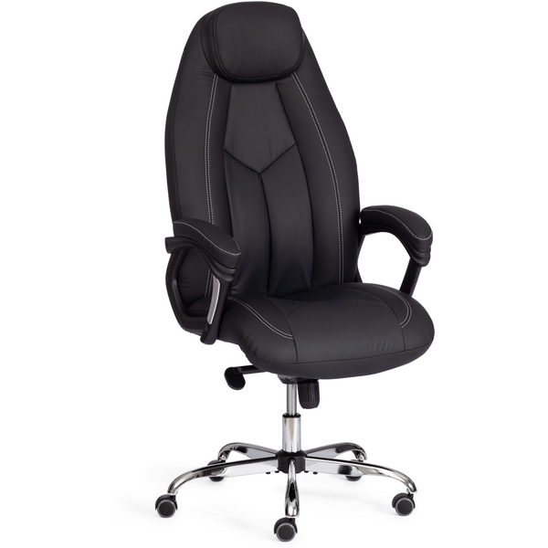 Компьютерное кресло игровое Tetchair BOSS (Исскуственая кожа/Черный) 21151