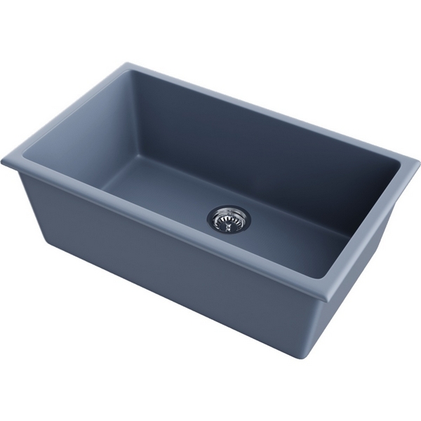 Кухонная мойка Omoikiri Okinoshima 76-U/I-SB Natceramic/smoky blue 4997148