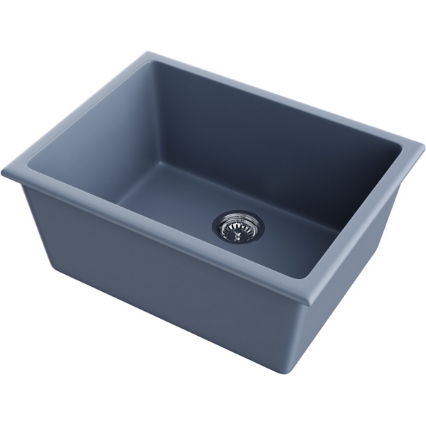 Кухонная мойка Omoikiri Okinoshima 61-U/I-SB Natceramic/smoky blue 4997065
