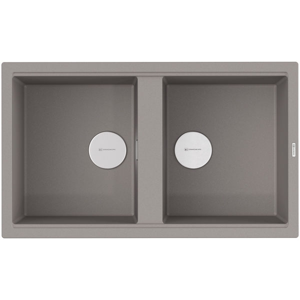 Мойка Omoikiri Kitagawa 86-2-GR Artceramic/Leningrad grey 4993491