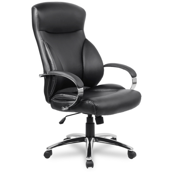 Стул для офиса руководителяв с нагрузкой 120 кг бизнес-класса College H-9582L-1K/Black