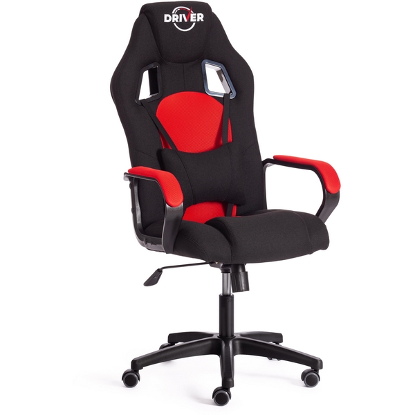 Кресло игровое с регулировкой наклона спинки DRIVER (22) Tetchair (черный,красный). 19304